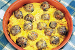 Oven Meatballs with Yoghurt