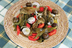 Salad with Vegetables Cooked on Embers